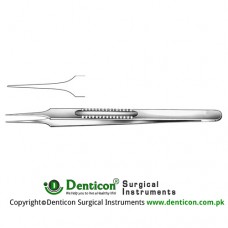Lazar Micro Suturing Forceps Stainless Steel, 15.5 cm - 6" Tip Size 0.8 mm